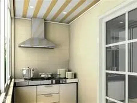 Lời khuyên cho những gia đình đang đặt bếp ở ban công
