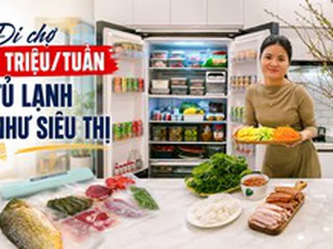Mẹ bầu 5 tháng ở Hà Nội đi chợ 1 lần cho cả tuần: Ngân sách 1 triệu đồng, mở tủ lạnh là “có cả siêu thị”