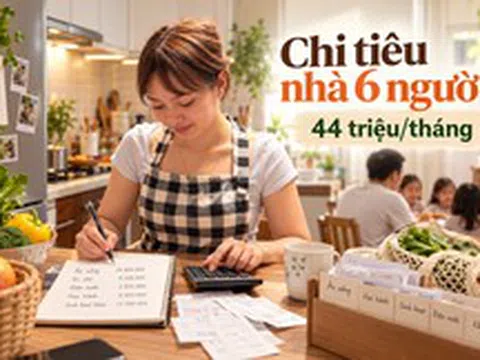 Gia đình 6 người, 4 con, đã có nhà vẫn tiêu 44 triệu/tháng: Riêng tiền ăn 18 triệu khiến dân mạng tranh luận