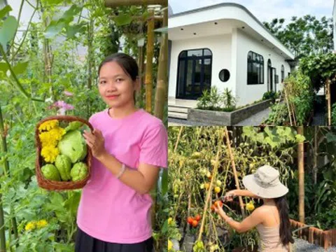 Xuất khẩu lao động trở về quê, mẹ bỉm U30 Quảng Trị tích luỹ gần 1 tỷ xây căn nhà có khu vườn đẹp mê