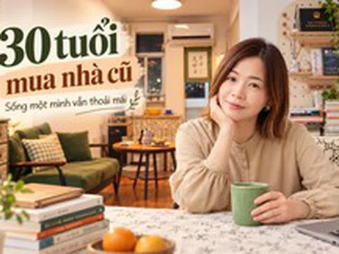 30 tuổi mua căn hộ cũ 67m², 31 tuổi bắt đầu lại sự nghiệp: Cô gái sống một mình 5 năm và biến phòng khách thành nơi không ai ngờ tới