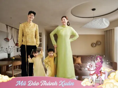 10 năm tích luỹ, cặp đôi BTV Truyền hình tậu được căn nhà 109m2 đẹp như tranh, năm đầu đón Tết nhà mới cùng 2 con