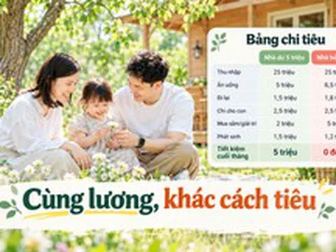 Hai gia đình cùng thu nhập 25 triệu nhưng cuối tháng nhà thì còn 5 triệu, nhà thì hết sạch không dư đồng nào: Nhìn bảng chi tiêu sẽ hiểu lý do