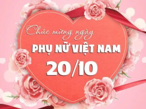 Những mẫu thiệp chúc mừng ngày Phụ nữ Việt Nam 20/10 đẹp nhất 2026