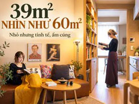 Căn hộ 39m² mà nhìn như 60m²: Không phải nhờ ít đồ, mà nhờ cách sắp xếp quá thông minh